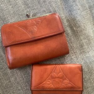 Vintage leather Rolf’s wallet and key caddy